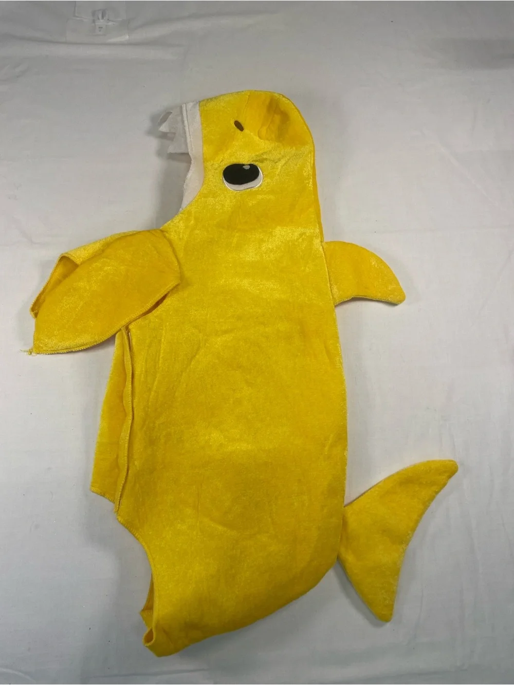 Rubies toddler Yellow Baby Shark costume with sound chip